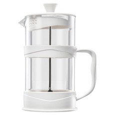 小麥購物 冷萃壺法式濾壓壺咖啡壺 L2276, 1個, 白色