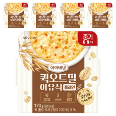ivenet 艾唯倪 即食燕麥副食品, 5個, 170g, 原味