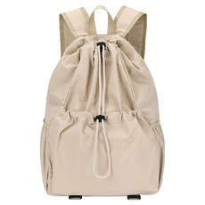 ADDEDIT Melting抽繩輕量後背包, 米色