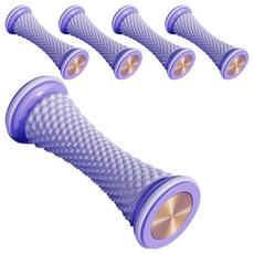 Lasano 腳底穴位按摩器 足部滾輪 小腿按摩器, 紫色, 5個