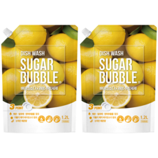 SUGAR BUBBLE 小蘇打檸檬廚房洗潔精, 2個, 1.2L