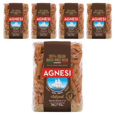 아그네시 통밀 리가테 펜네 N.19, 500g, 5개