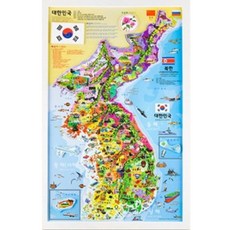 BUNNYLAND 韓國地圖磁鐵拼圖畫框, 1套, 98件