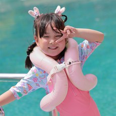 River Fox 兒童用 Rivertoy 背心式戲水游泳圈 25kg, 1個, 粉紅色