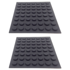 미끄럼방지 고무발 범폰 고무받침대 검정 A0021, 2개