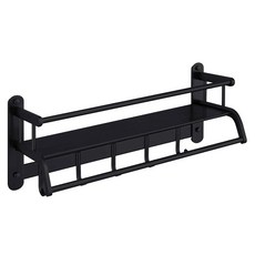 奇麗屋 鋁出奇兵優雅單層壁掛架, 鋁合金材質, 安全承重8公斤, 20 x 47.6 x 18cm, Black, 1