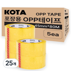 Kota 包裝用封箱膠帶 透明 45mm x 80m, 25個