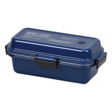 PEARL LIFE 珍珠金屬 長方形便當盒 日本製 Home Label II D-6722 M, 深藍色, 1個
