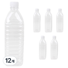 Inp 30口徑 含蓋圓形礦泉水瓶 7.2 x 25.2 cm, 1L, 12個