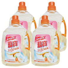 藍寶 油切洗碗精, 清爽柑橘薄荷香, 有效去除魚肉腥味, 對肌膚溫和不傷手, 高生物分解度, 3kg, 4瓶