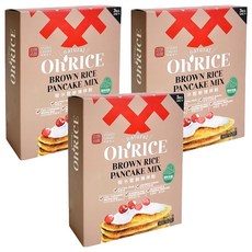 源順食品 羽衣甘藍糙米鬆餅粉, 100%天然糙米, 無麩質, 無鋁泡打粉, 450g, 3盒