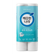 KleanNara 可綠納樂 三層柔軟捲筒衛生紙, 27m, 30捲, 1袋