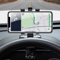 URBAN CAR 立架夾式停車號碼手機支架, 黑色, 2個