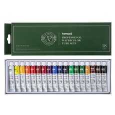 탐사 전문가용 수채화 튜브 물감, 12ml, 18색