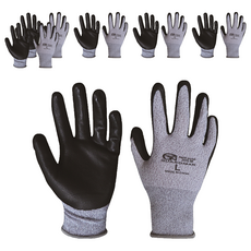 GUARDMAN CN NBR 塗層麻花手套 雙手組, 6個, 灰色