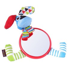 Yookidoo 探索系列 我的小鏡子 - 寶寶視覺發展玩具 觸覺刺激 聽覺啟蒙, 小狗 多色