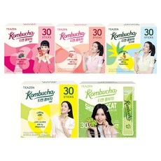 티젠 콤부차 베리 5g 30p + 레몬 5g 30p + 샤인머스켓 5g 30p + 피치 5g 30p + 파인애플 5g 30p, 1세트