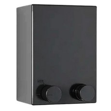 隱形伸縮曬衣繩 (方形款), 外殼ABS+鋁鎂合金墊片+不銹鋼, 420cm, 打孔/免打孔, 黑色, 1個