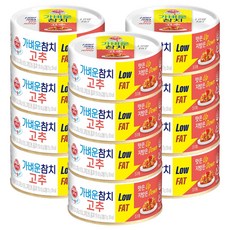 오뚜기 가벼운 참치 고추, 100g, 12개