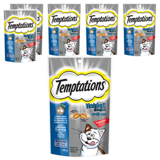 템테이션 고양이 헤어볼 컨트롤 스낵, 닭고기맛, 60g, 6개