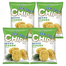 統一生機 海鹽洋芋片 岩燒海苔風味, 50g, 4包