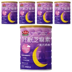 馬玉山好眠芝麻素高鈣奶粉 幫助入睡 高鈣配方 無添加糖 營養豐富, 800g, 5罐