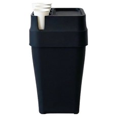 리빙앤트리 종이컵 휴지통, 블랙