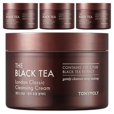 TONYMOLY The Black Tea經典倫敦紅茶卸妝霜, 200ml, 4罐