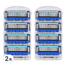 아베른 5층 일회용 면도기 수동 칼날, 2개, 8개입