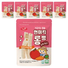 Bebest 韓國產高鈣糙米棒, 蘋果&紅蘿蔔口味, 20g, 6包