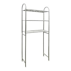 雙手萬能 不鏽鋼馬桶置物架 台灣製造 易於組裝 堅固耐用, 銀色, 68 x 172 x 30 cm