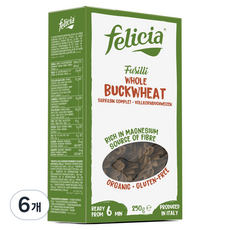 펠리시아 유기농 통메밀 푸질리, 250g, 6개