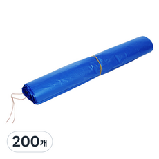 DAMDA PLASTIC 回收用平板塑膠袋 藍色 63號, 200個, 50L