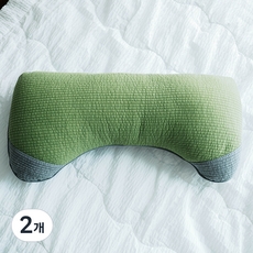 Sarang Yegam 防滑頸椎碎乳膠枕頭, 黃綠色, 2個