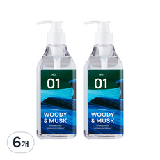 줄라이미 퍼퓸 헤어 탈모 완화 샴푸 우디앤머스크, 500ml, 6개