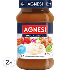AGNESI 蒜香番茄義大利麵醬, 400g, 2個