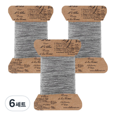 hello moris 閃亮銀線 3入, 單一顏色, 6套