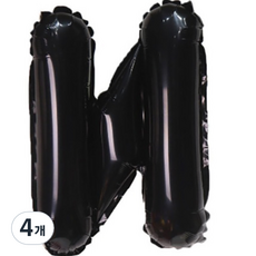 Pang Party 字母氣球 N 40cm, 黑色, 4個