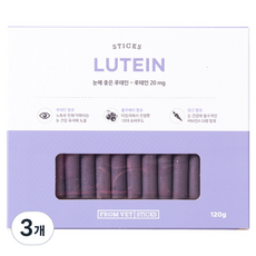 프롬벳 반려동물 순수스틱 루테인 영양제, 120g, 눈물개선/눈건강, 3개