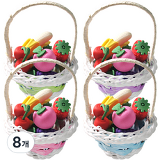 水果籃橡皮擦, 隨機出貨, 8個