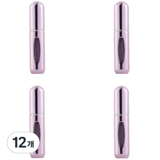 다해유 휴대용 향수 스프레이통 5ml, 유광분홍, 12개