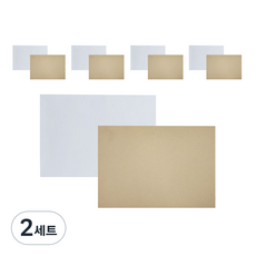 希望筆記本 硬紙板 白色 5入 + 米白色 5入 組, 4開, 2套