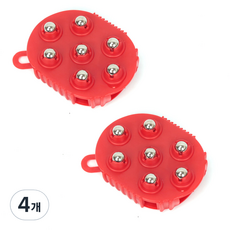 Genie Company 身體按摩球, 紅色, 4個