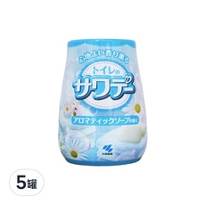 小林製藥 果凍消臭芳香劑 140g 皂香 Sawaday 廁所除臭, 5罐