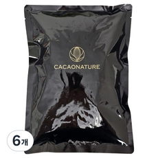 카카오네이처 쿠킹스토리 다크초콜릿 컴파운드 칩, 200g, 6개