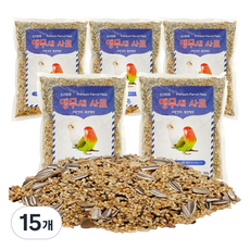 리아펫 프리미엄 앵무새 사료 모란 왕관, 700g, 15개