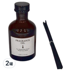 FRAGRANCE 法式精油茶色擴香瓶, 100ml, 室內香氛, 牡丹與嫣紅麂絨, 2件