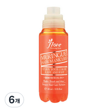 플로베 머랭 헤어 매니큐어 60ml, 썬셋 오렌지, 6개
