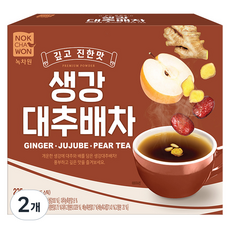 NOKCHAWON 綠茶園 薑棗梨茶隨身包, 15g, 15入, 2個