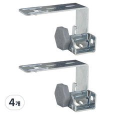 THEONE HOMEDECO 免鑽孔掛勾 Easy Fix 2 一般型 75 x 55 x 25 mm, 4個, 金屬